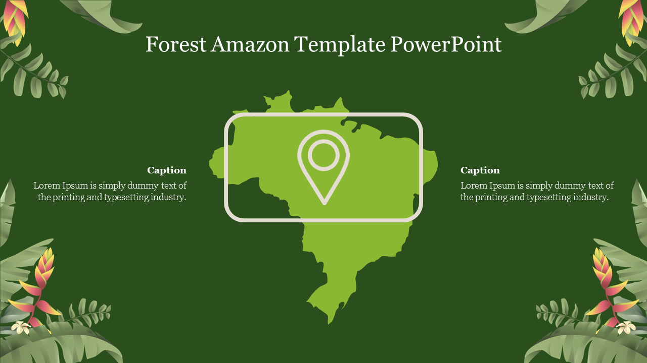 Forest Amazon Template PowerPoint